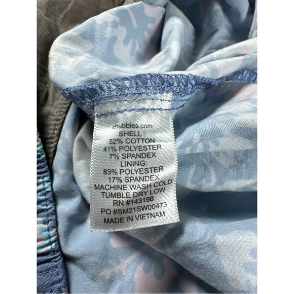 Chubbies Men's Thigh-Napples Faded Stretch 7" Swim Trunks Men’s Size XL - Picture 10 of 10